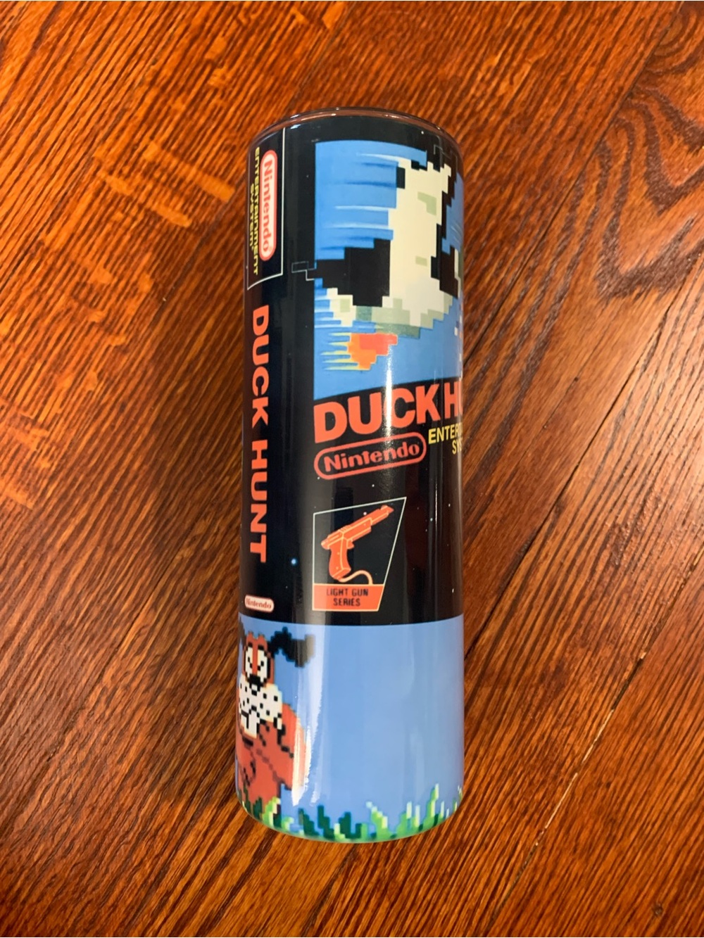 Nintendo Duck Hunt 90s retro Tumbler - Blue, Black & Orange